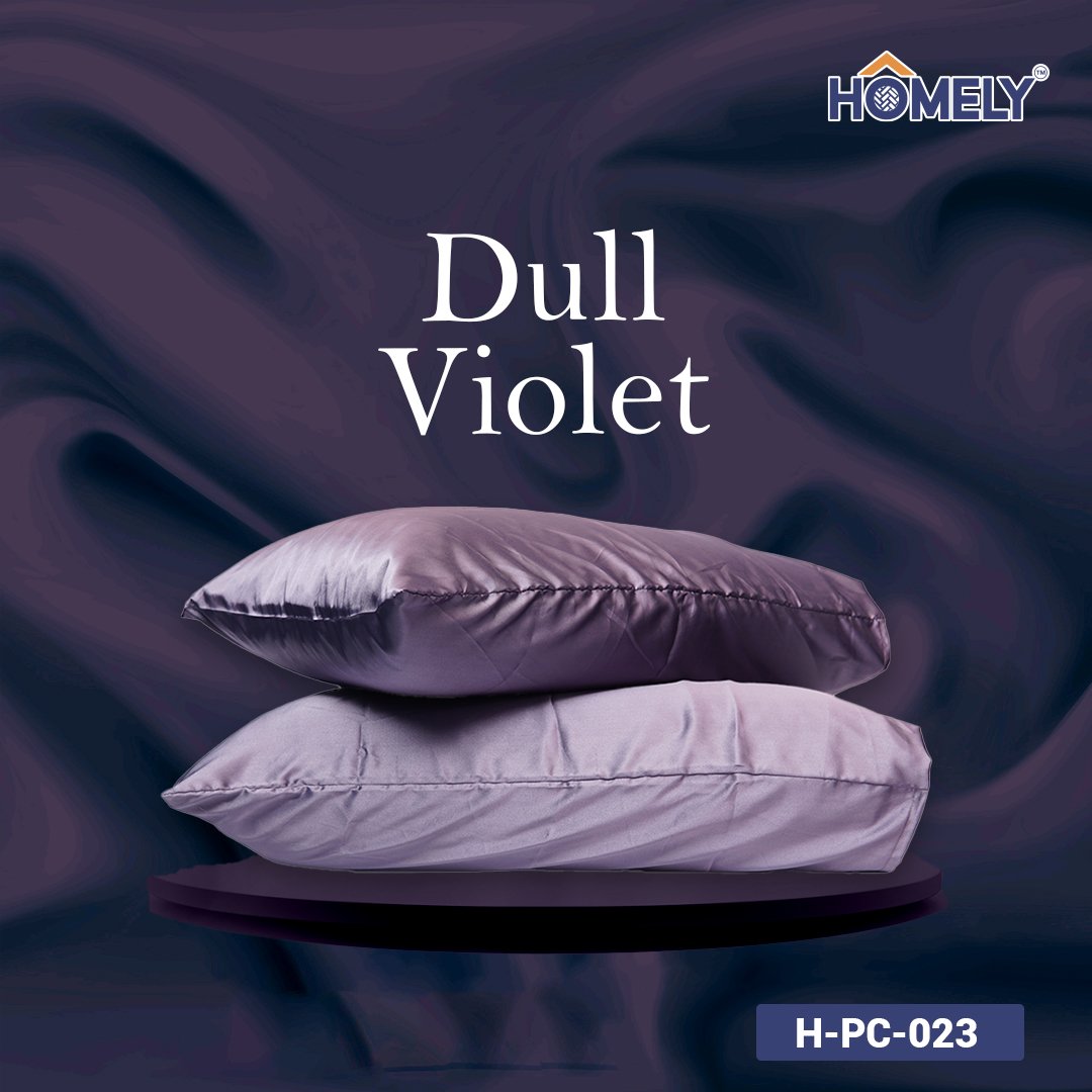 DULL VIOLET SATIN PILLOW CASE- H-PC-023
